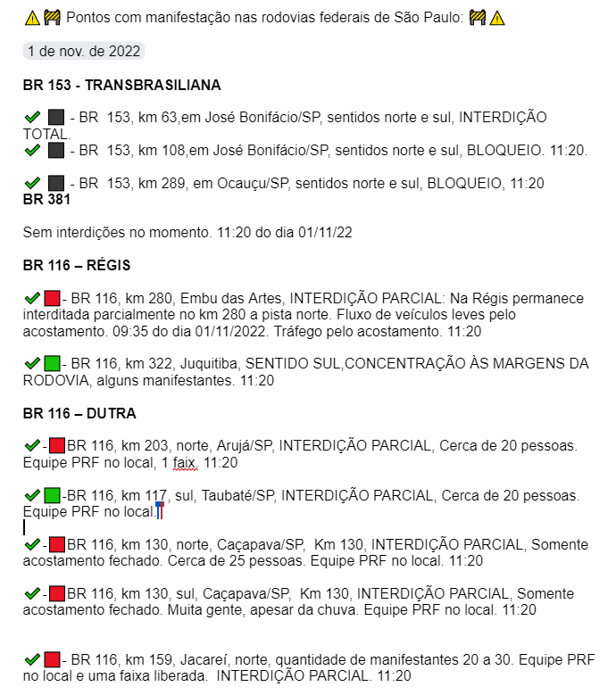 Rodovia R Gis Bittencourt Pontos De Bloqueio Nesta Ter A Dia