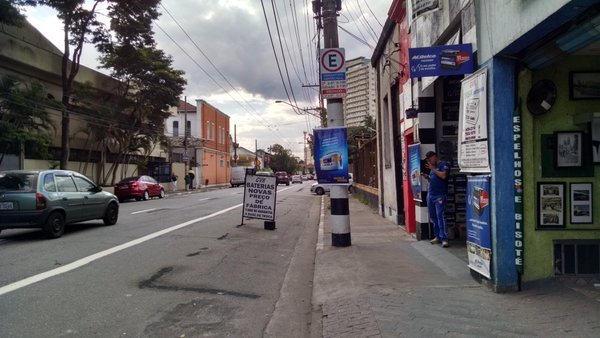 Rua João Antônio de Oliveira faixa de ônibus