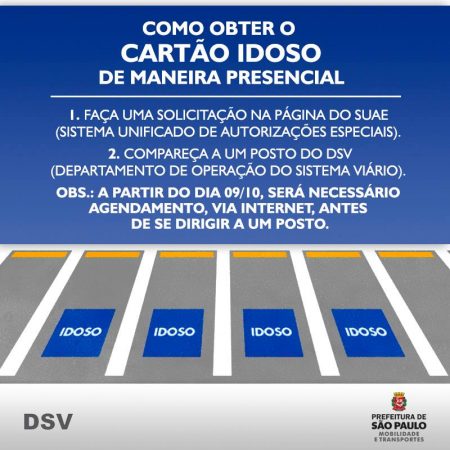 Cartão de Estacionamento para Idoso