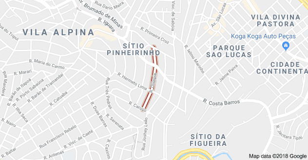 Rua Olímpia Vila Alpina