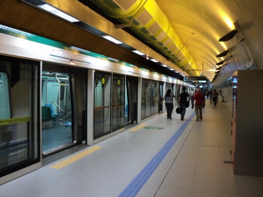 linha 2-verde Transporte público Estações do Metrô Esquema especial
