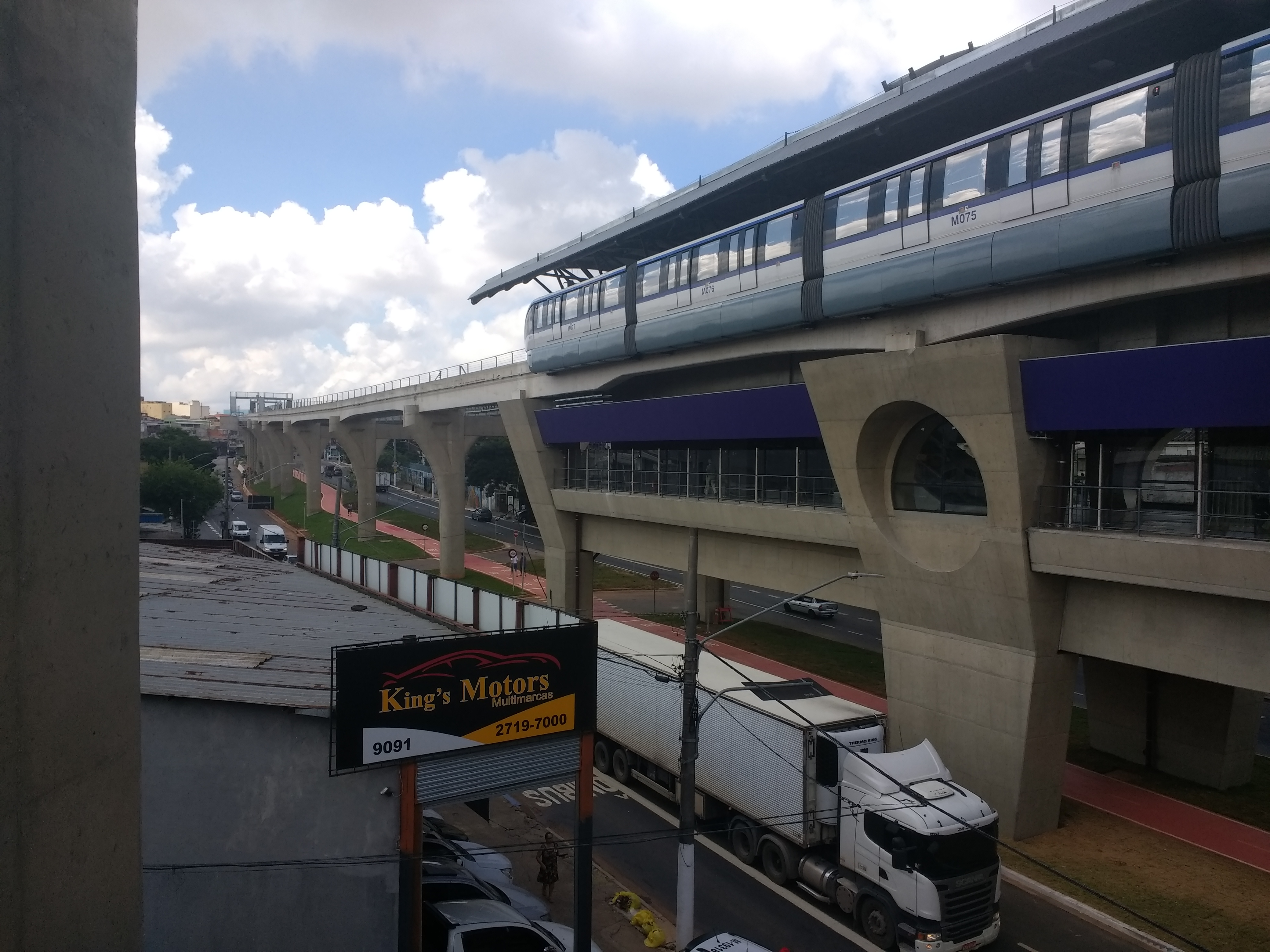 Monotrilho Estação Vila União da Linha 15-Prata