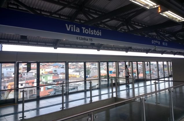 plataforma nova estação vila tolstói