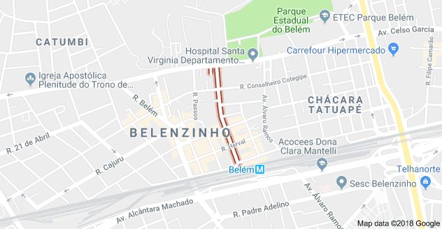 Rua Doutor Clementino circulação