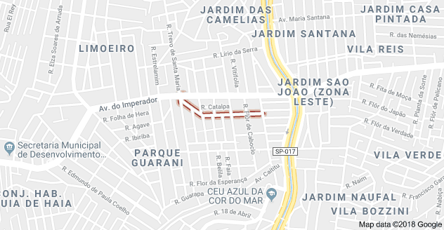 Rua Rodolfo Barbosa Parque Guarani