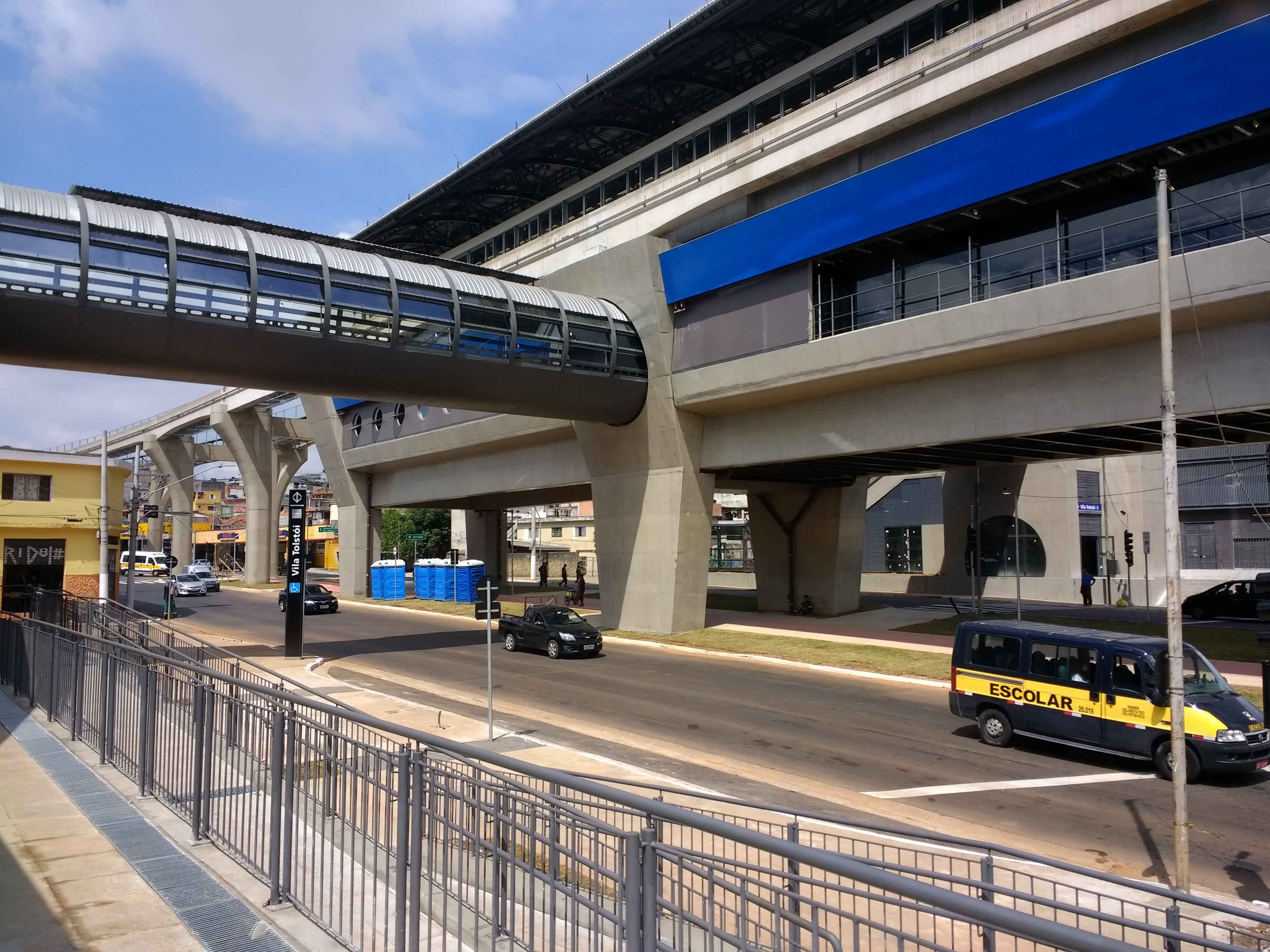 Foto da Estação Vila Tolstói Linha 15-Prata