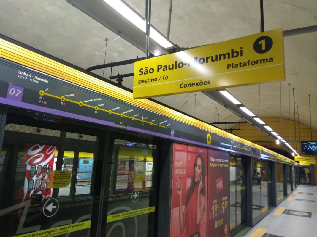 Estação São PauloMorumbi da Linha 4Amarela será inaugurada neste sábado, dia 27
