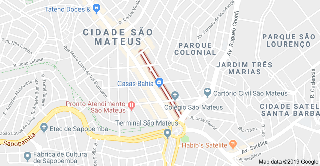 Rua Elisio Ferreira São Mateus