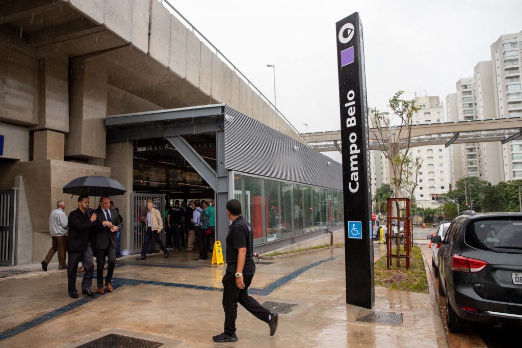 estação campo belo inauguração