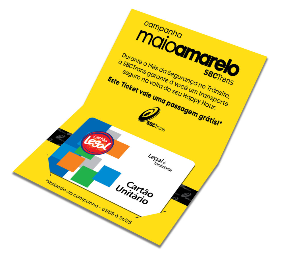 SBCTrans Cartão de Passagem Maio Amarelo 2019