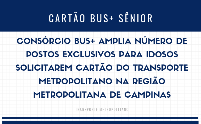 Sênior Cartão BUS+