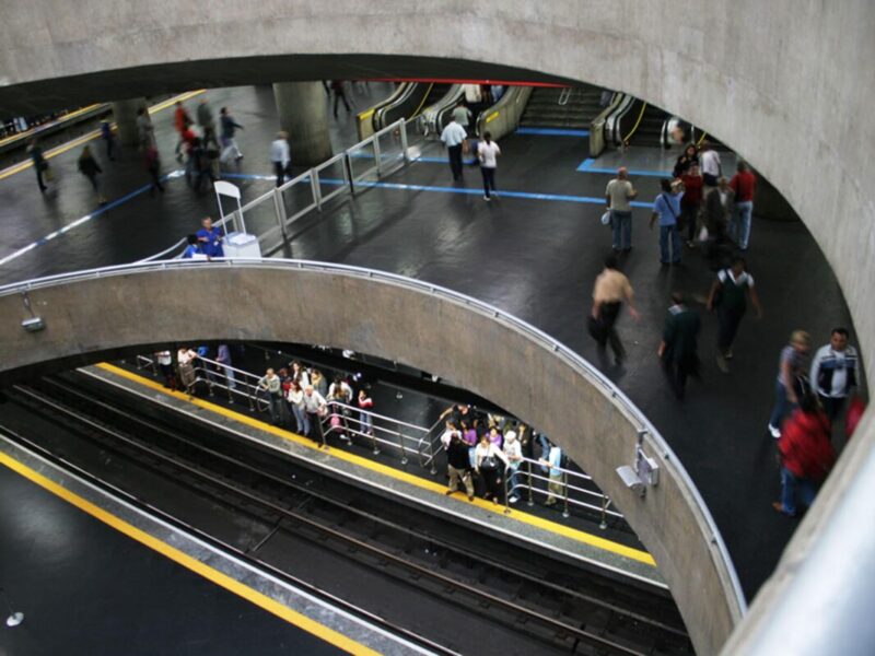 Estação Sé Linha 3-Vermelha Metrô Frota de trens Linha 1-Azul
