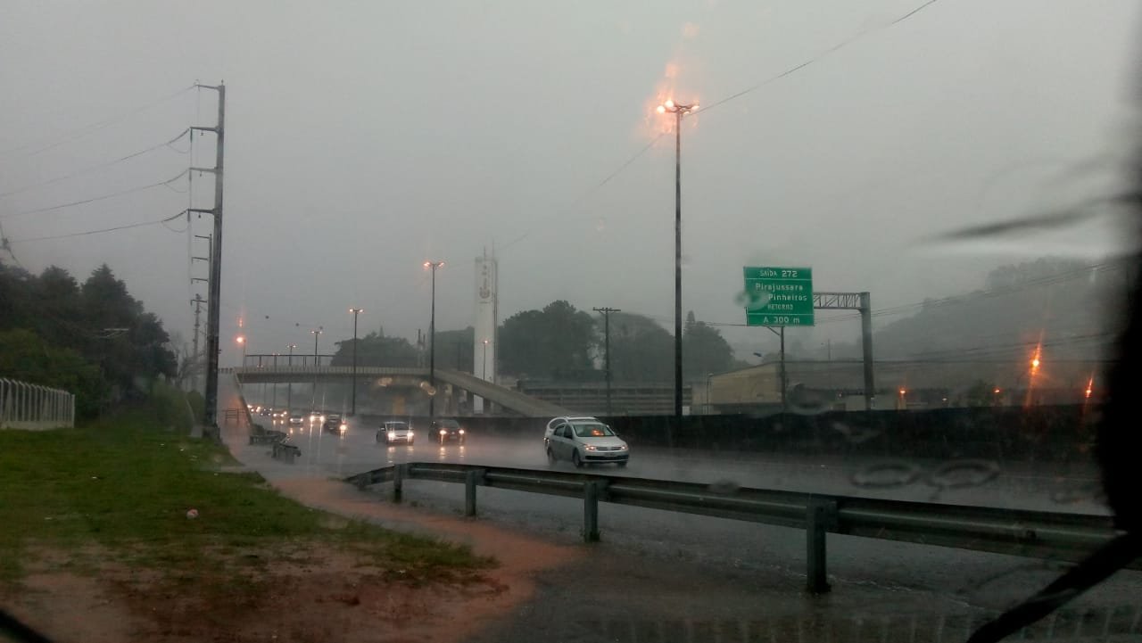 Alagamento na Régis Chuva em São Paulo