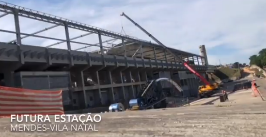 CPTM mostra andamento das obras da estação Mendes-Vila Natal