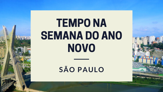 Previsão do tempo no Ano Novo