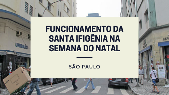 Santa Ifigênia no feriado