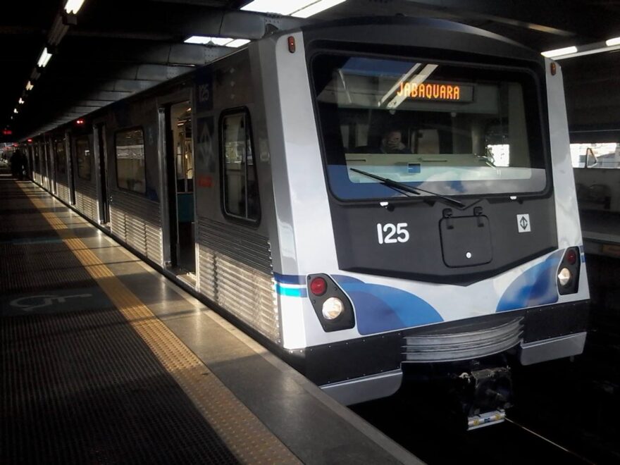 Trem Linha 1-Azul linha azul