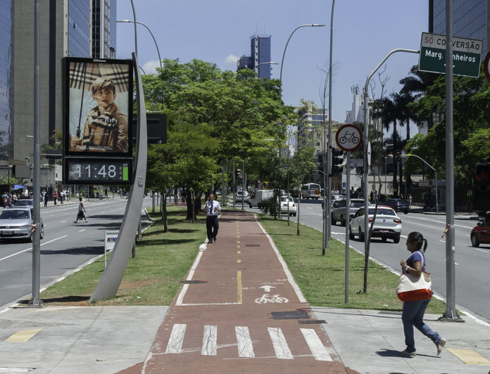 Ciclistas Ciclovia da Faria Lima