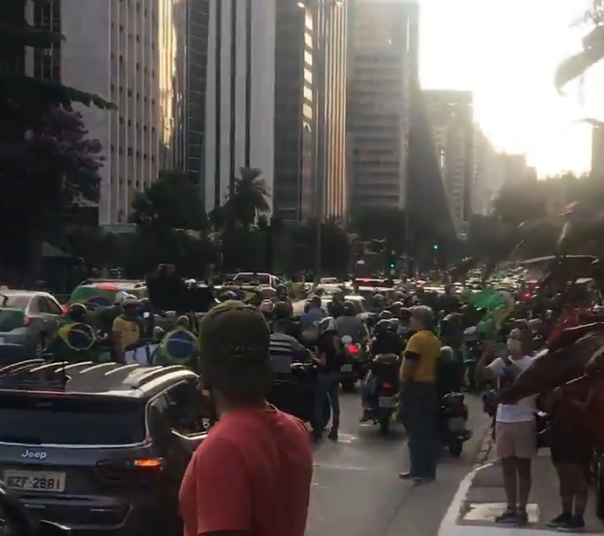 Manifestação na Avenida Paulista