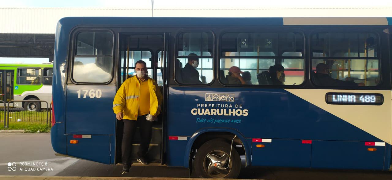 Ônibus Guarulhos Máscaras
