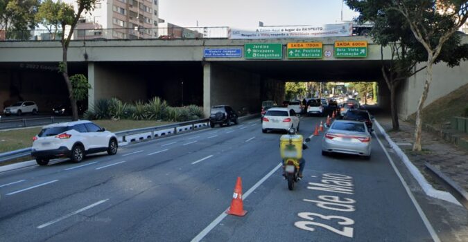 23 de Maio Jaceguai Avenida 23 de Maio, na altura do Viaduto Jaceguai