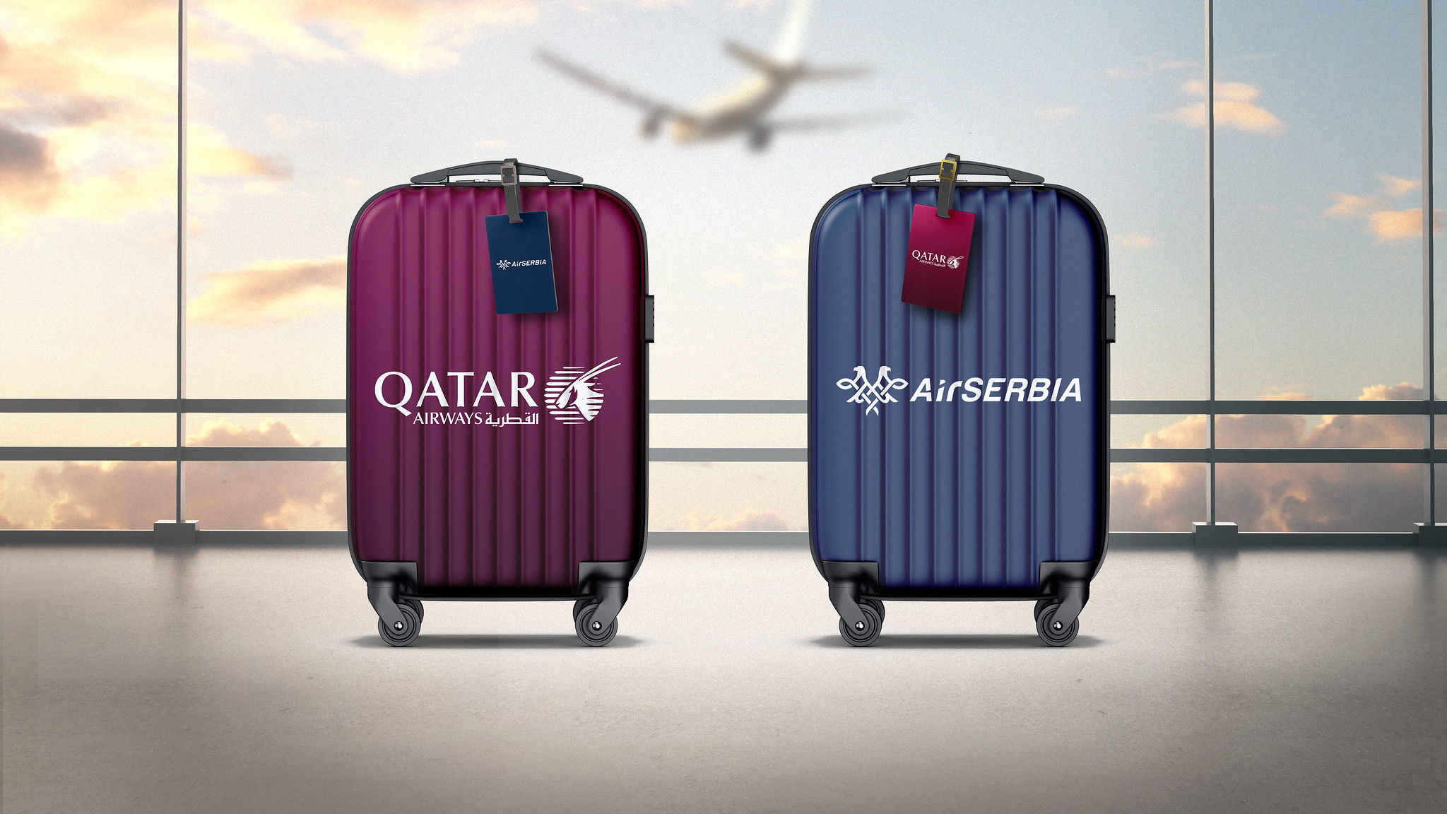 Qatar Airways e Air Serbia