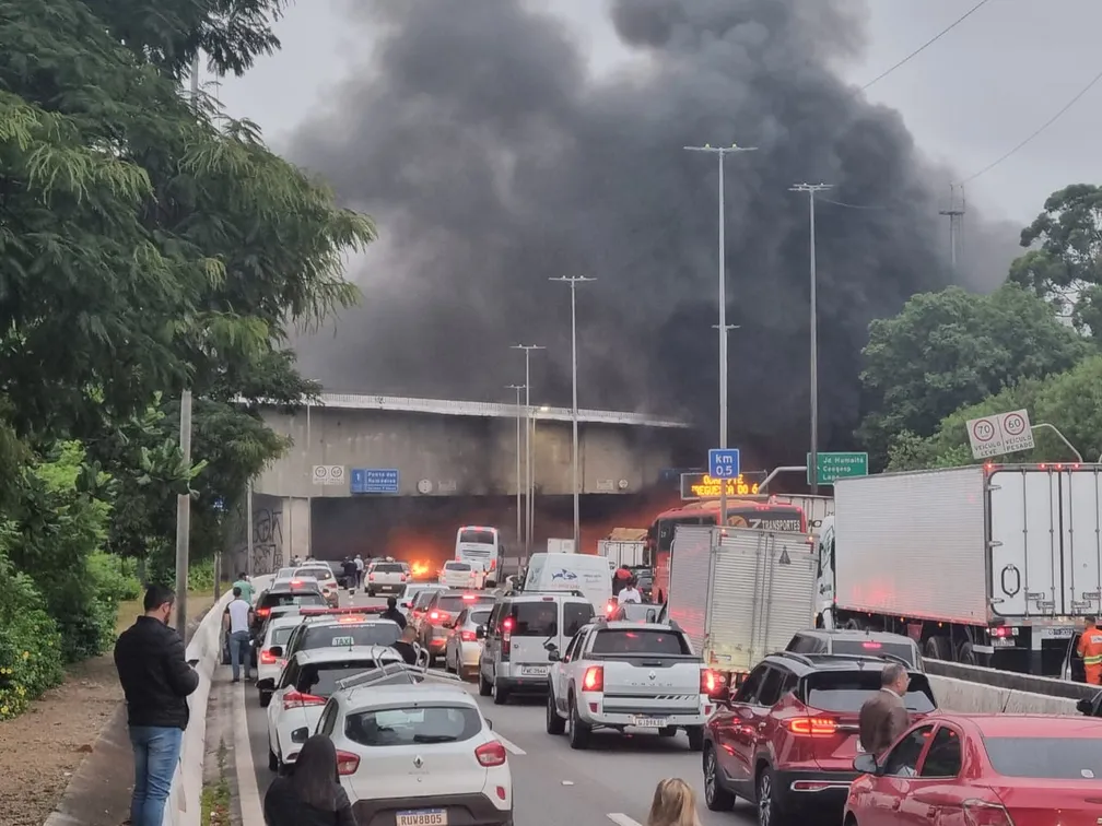 Manifestação na Marginal