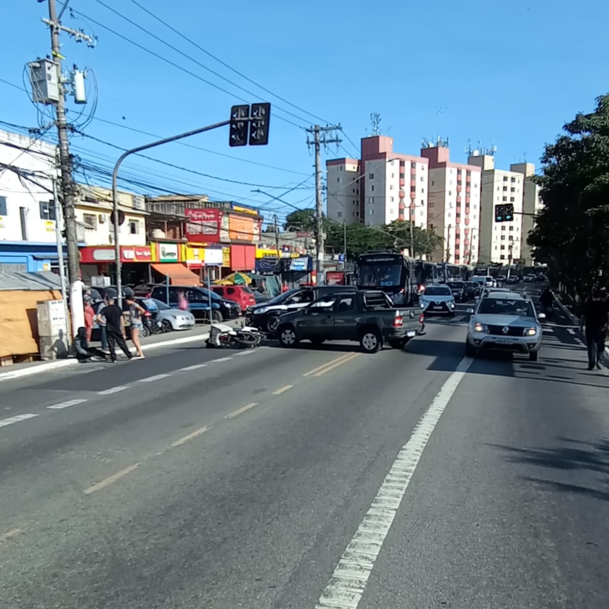 estrada de acidente