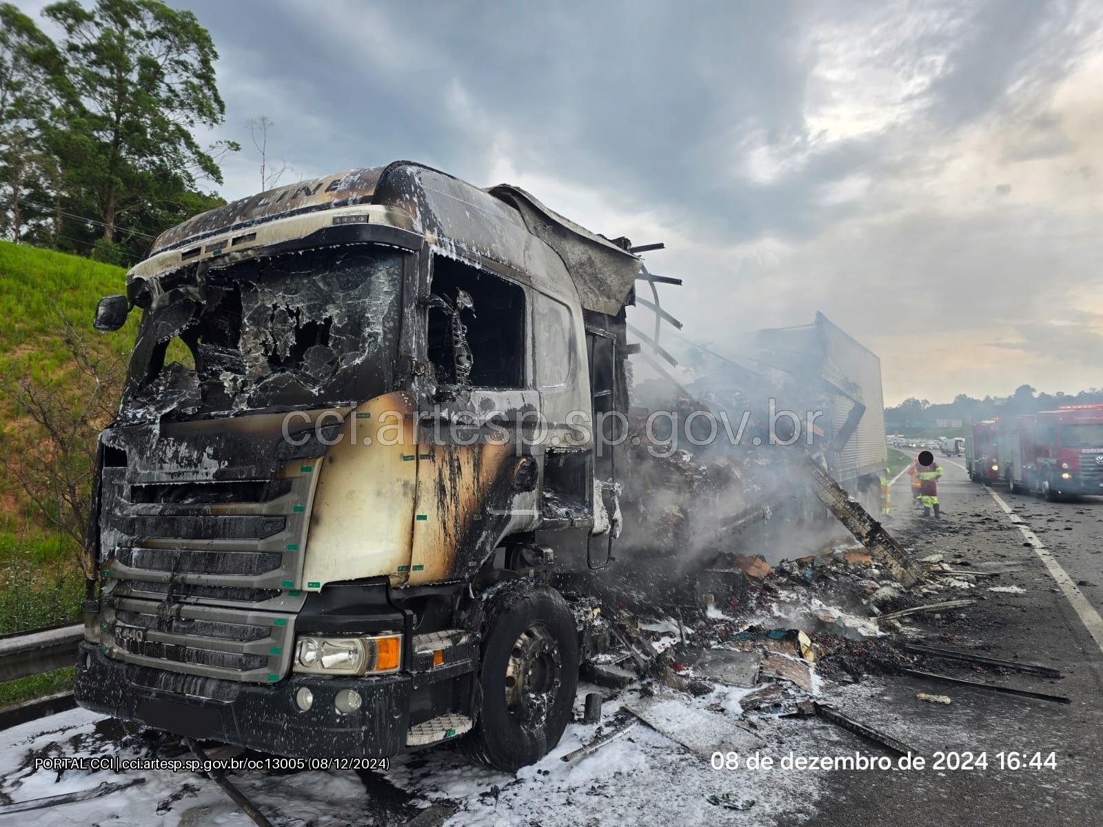 incêndio rodovia Jundiaí