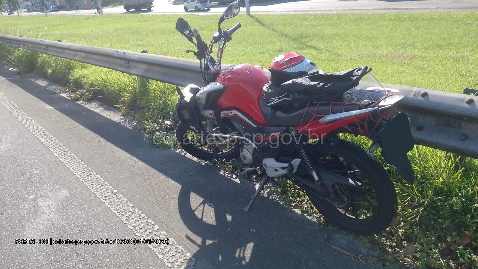 moto cg 160 acidente