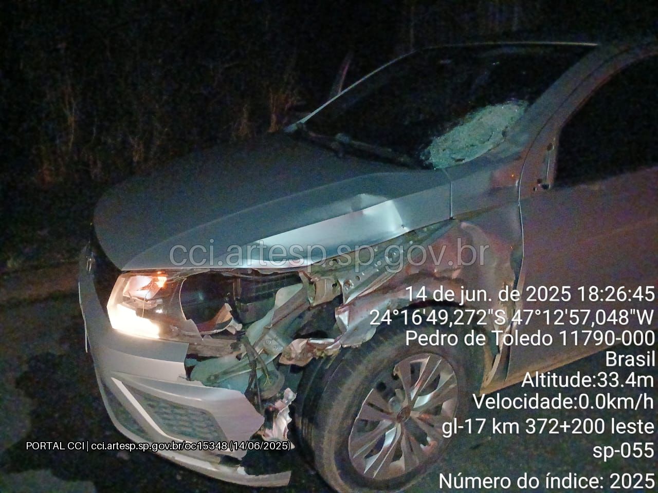 Automóvel VW Gol rodovia Padre Manoel da Nóbrega