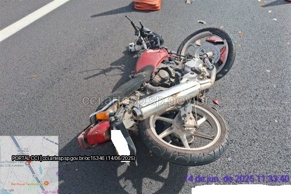 Moto Honda CG 150 rodovia Anhanguera