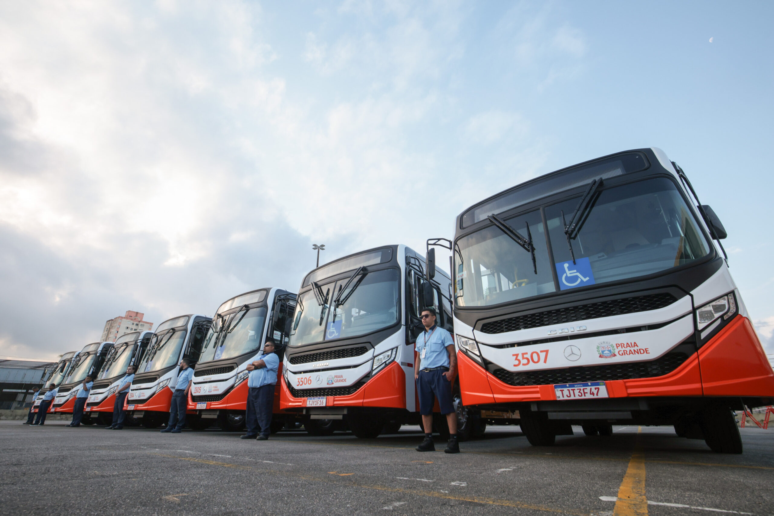 novos ônibus praia grande