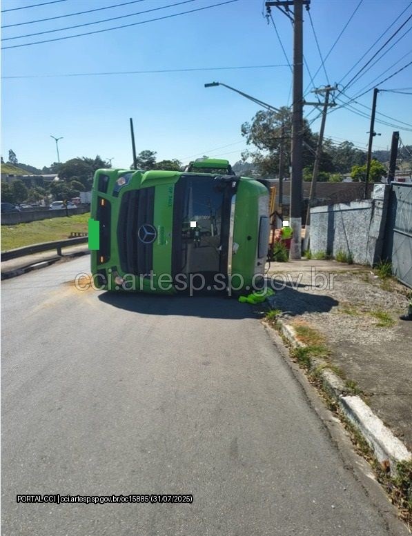 Carreta DAF rodovia raposo tavares acidente