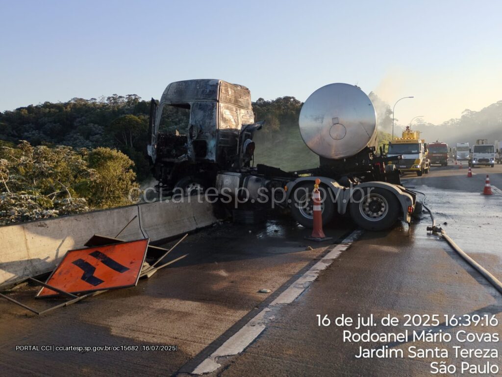 carreta fogo rodoanel