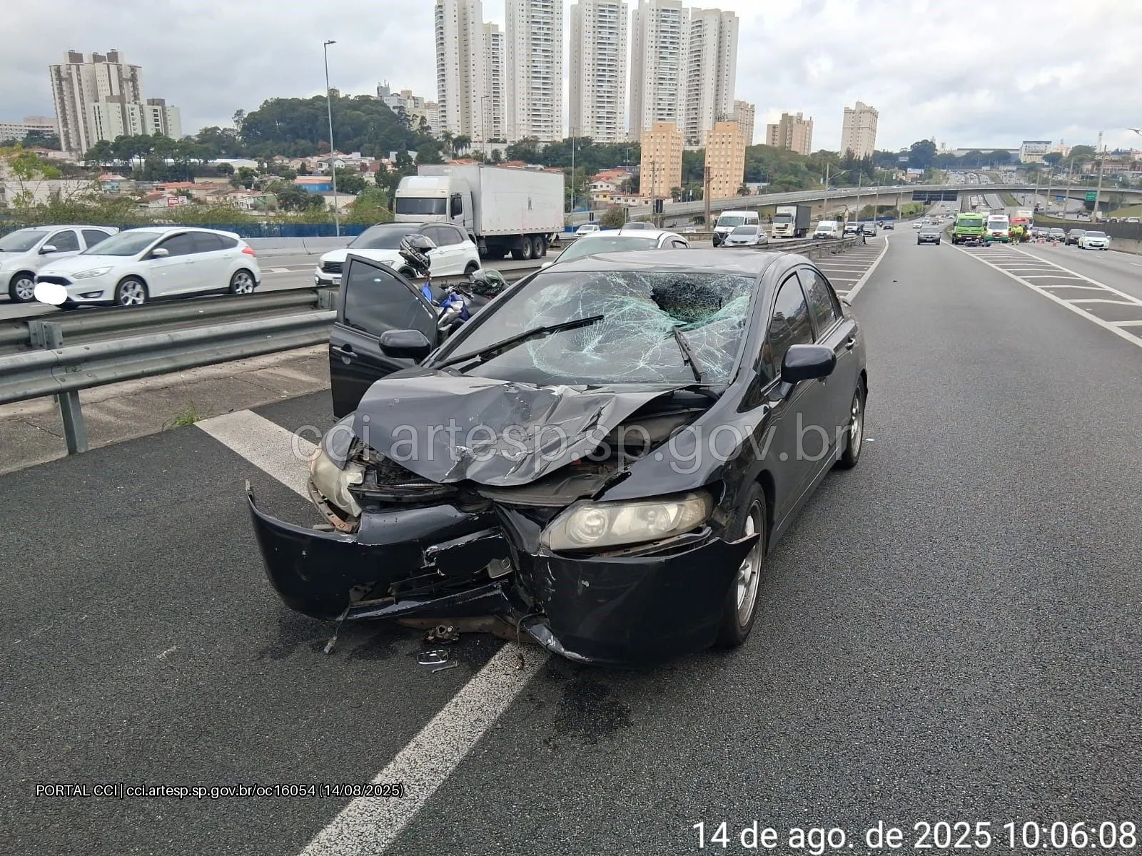 Automóvel Honda Civic rodovia Anchieta