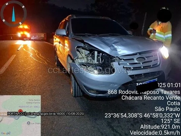 Automóvel Santa Fé rodovia raposo tavares