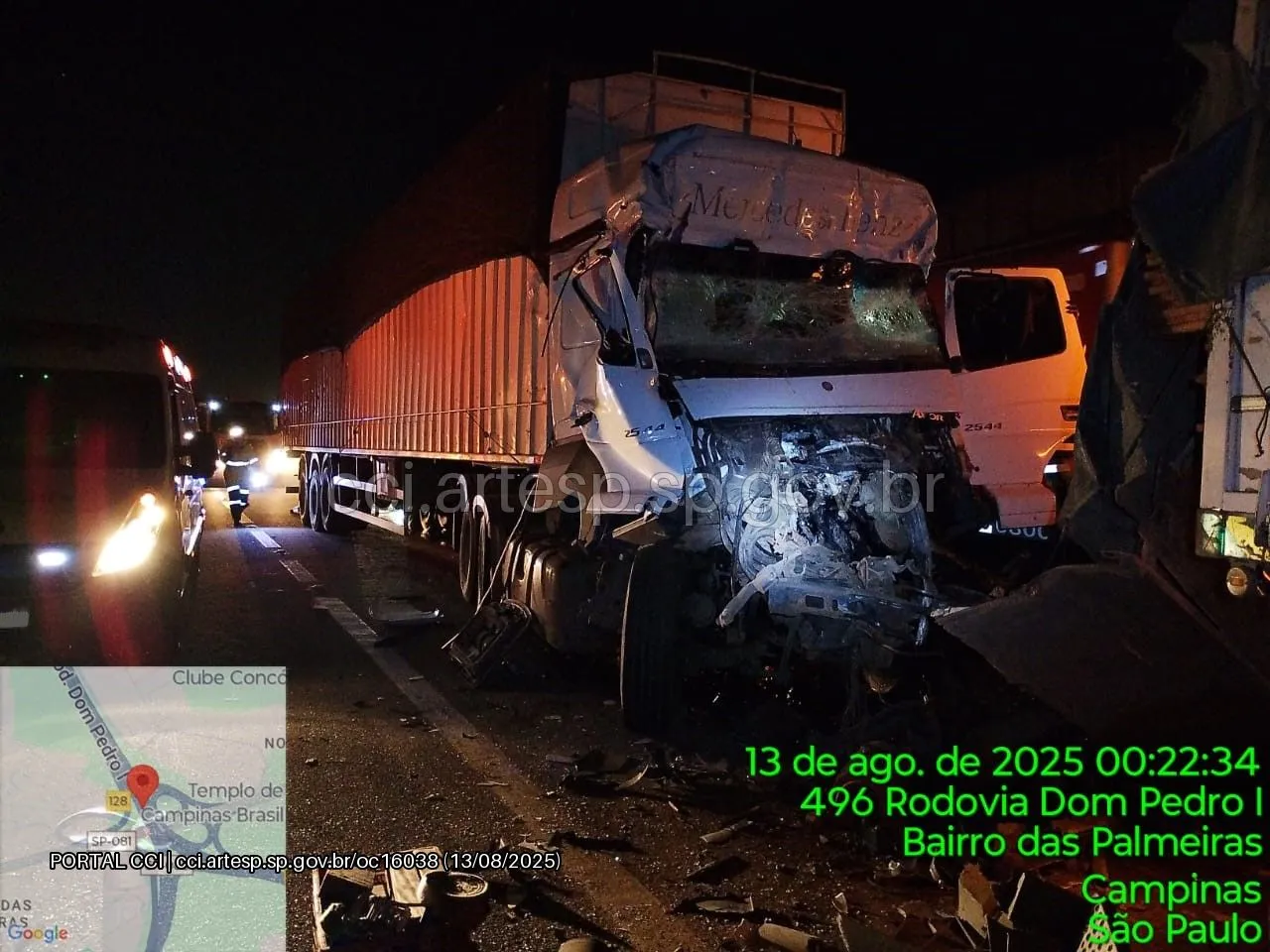 Carreta Mercedes-Benz 2544 rodovia dom Pedro I