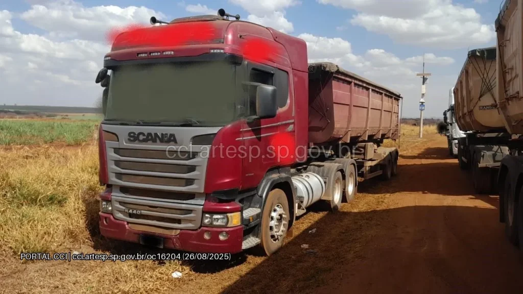 Carreta Scania R440 Guará rodovia Anhanguera