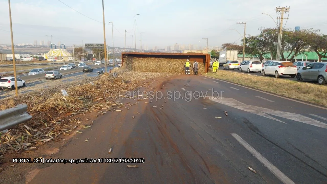 Imagem do local rodovia Anhanguera carga