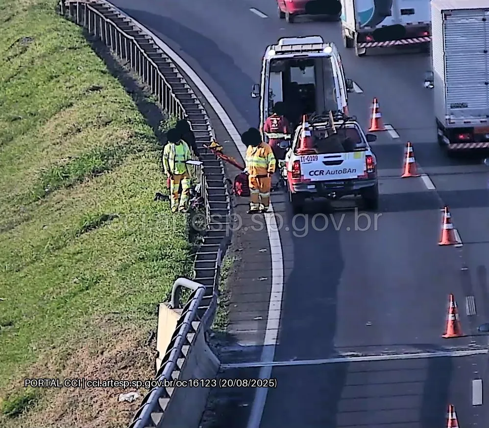 Local da ocorrência rodovia dos Bandeirantes