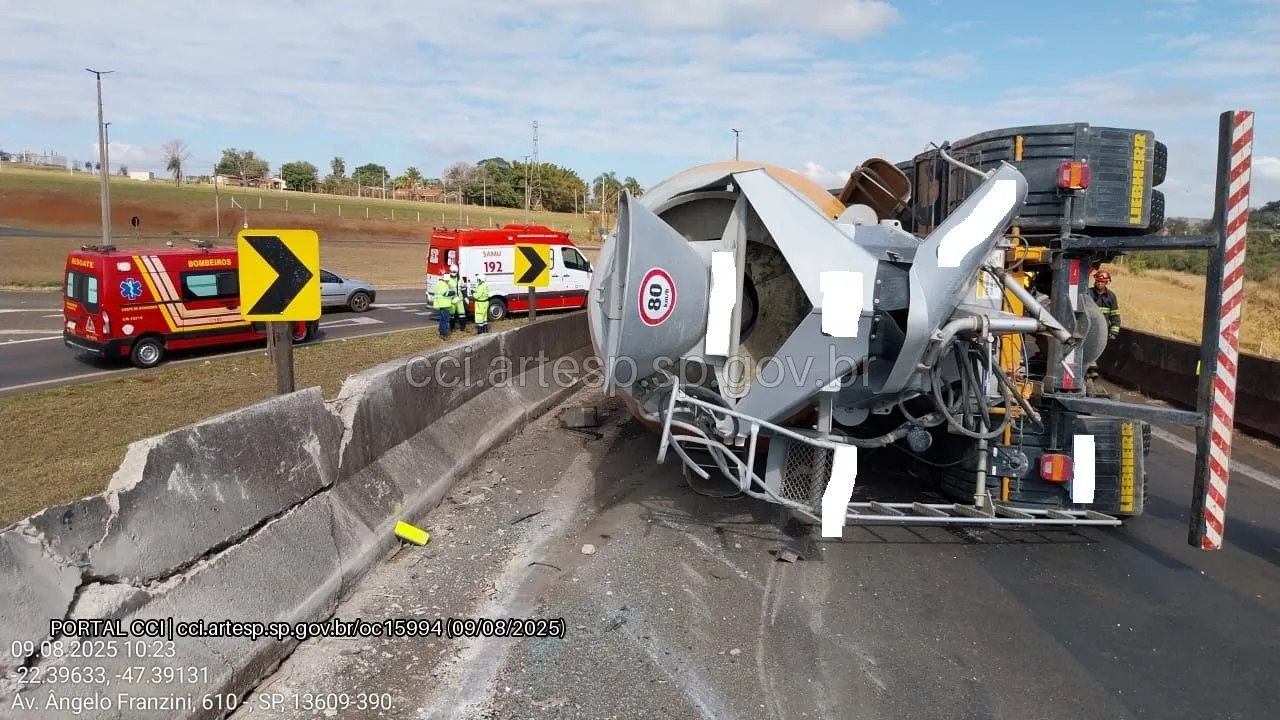caminhão rodoanel sábado agosto rodovia anhanguera