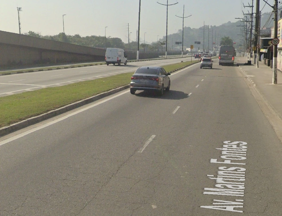 Avenida Martins Fontes em Santos