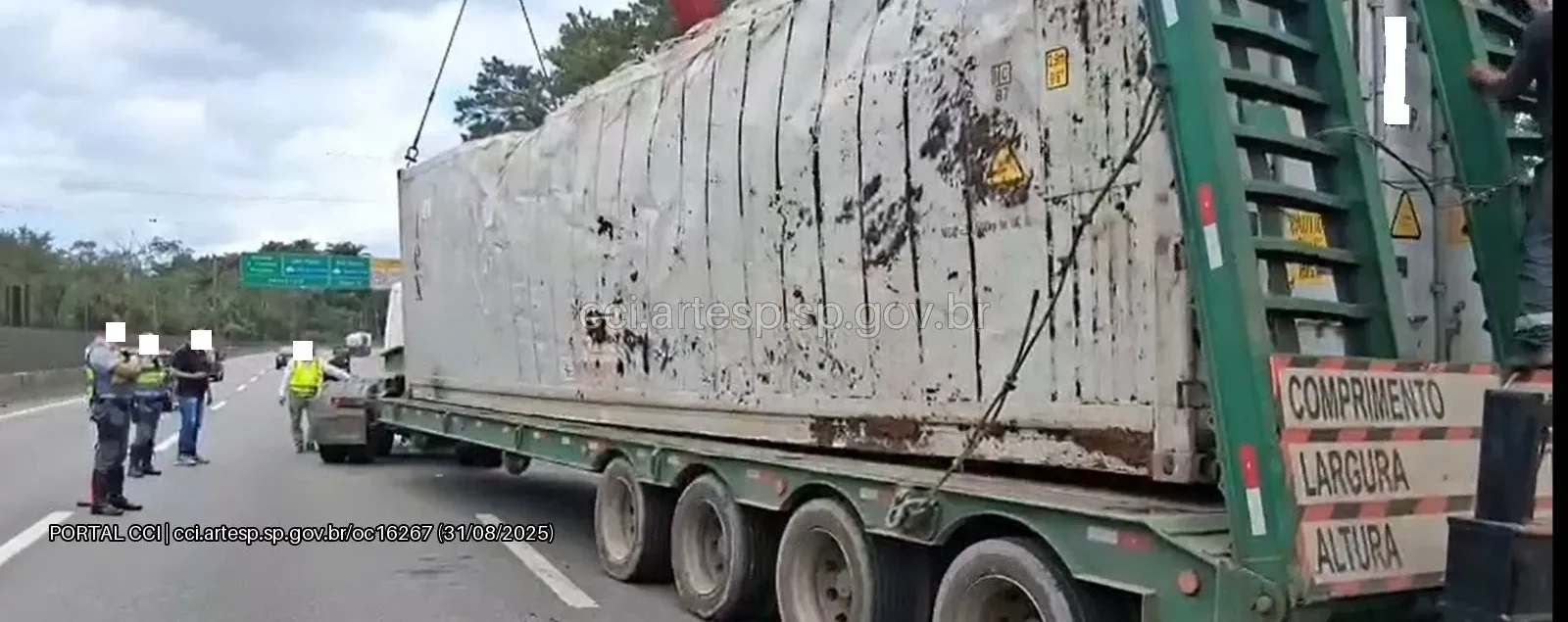 Carreta Scania T113 rangoni Rodovia Cônego Domênico Rangoni