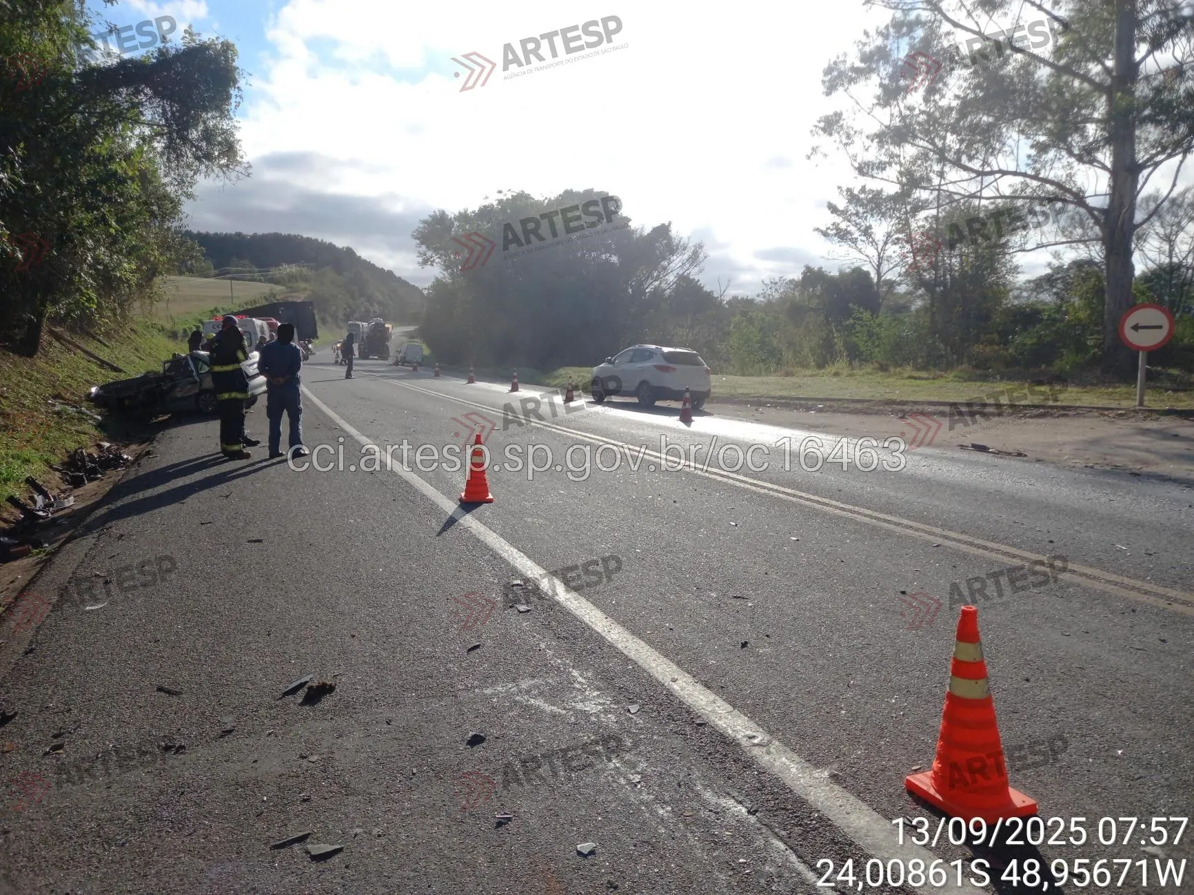 Local da ocorrência em Itapeva sp-258