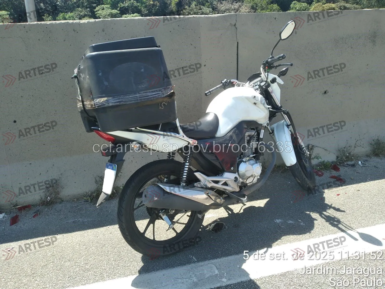Moto Honda CG 160 rodovia anhanguera