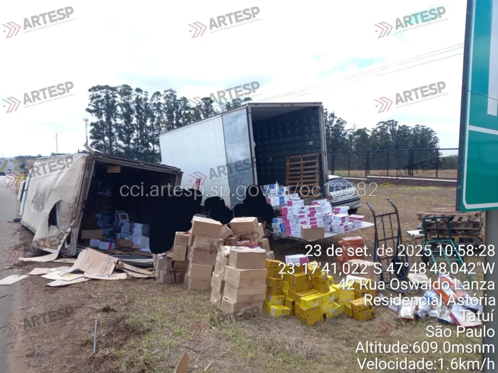 SP-127 Transbordo em andamento
