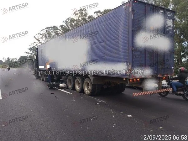 Caminhão rodovia dos bandeirantes