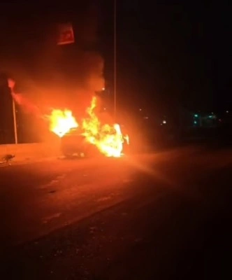 carro fogo avenida dos Estados