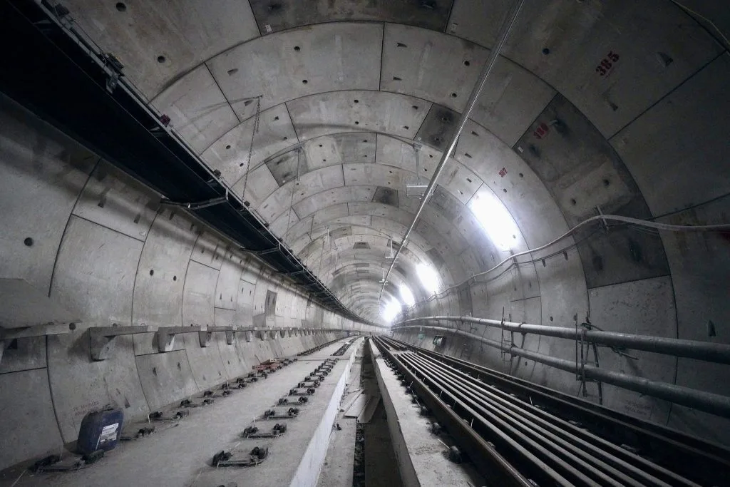 túnel obras metrô Linha 19-Celeste